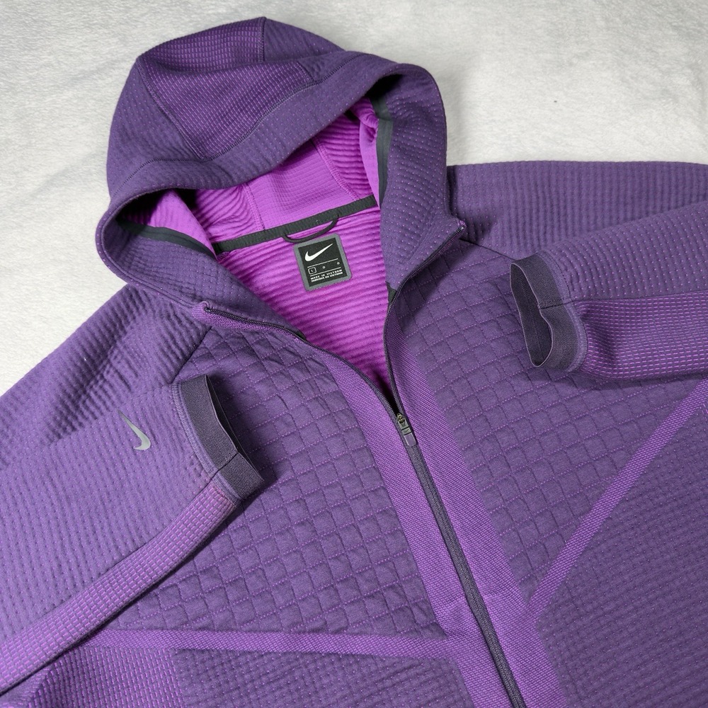 Nike‎ City Ready Fleece Full-Zip Hoodie CI9432-525 Purple Women's L Workout
